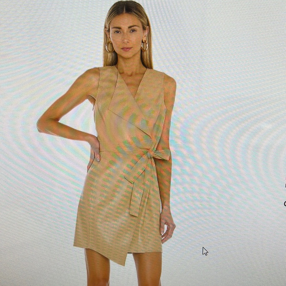 BCBG NAPA Leather Dress